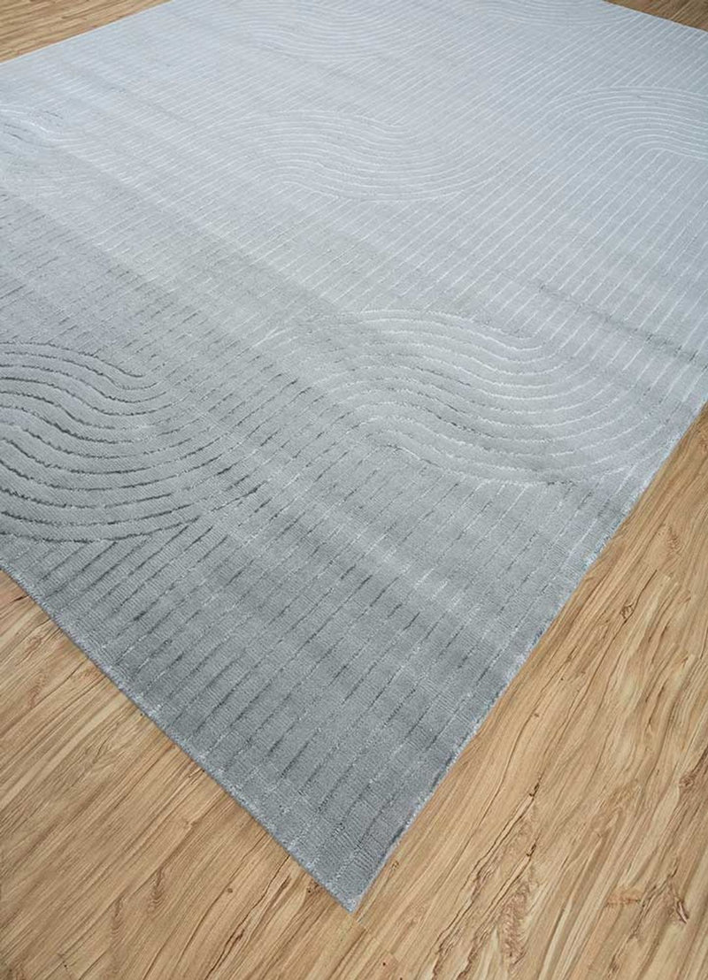 Wollteppich - 300 x 240 cm - grau
