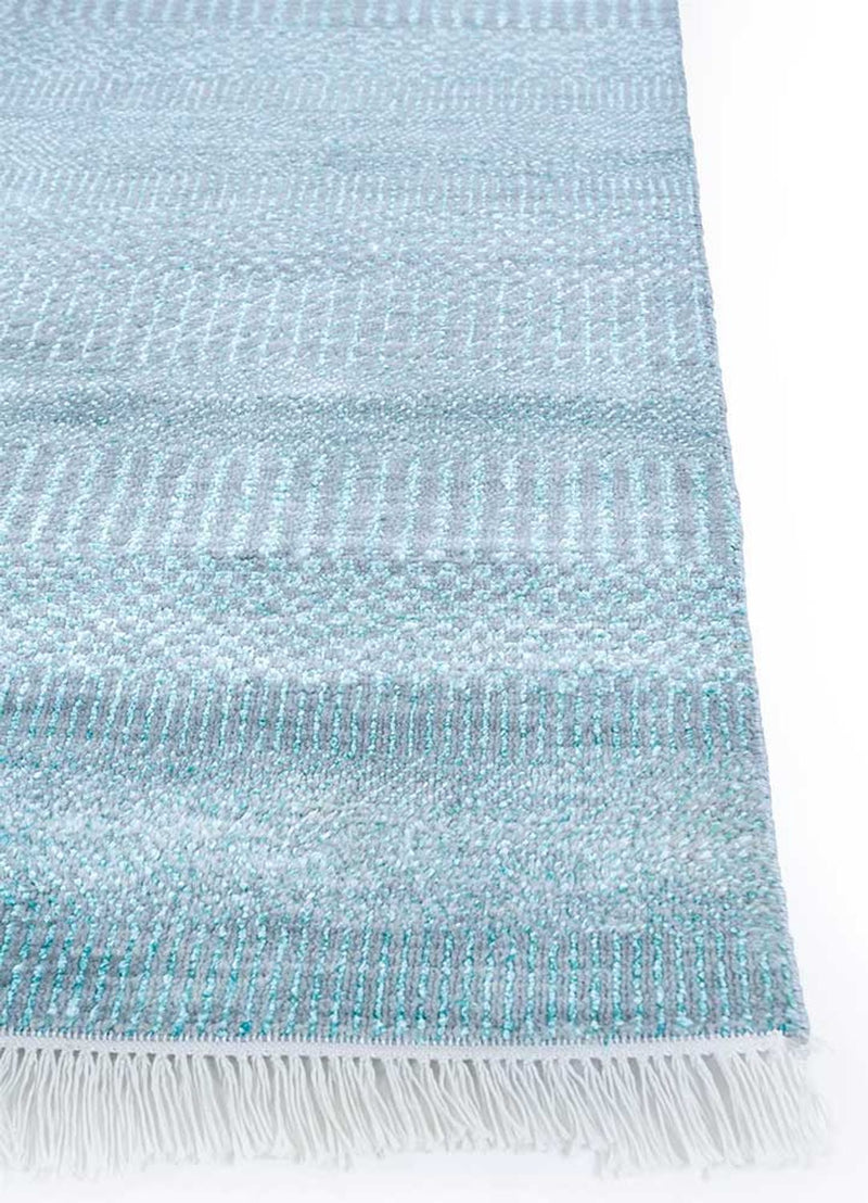 Wollteppich - 300 x 240 cm - hellblau