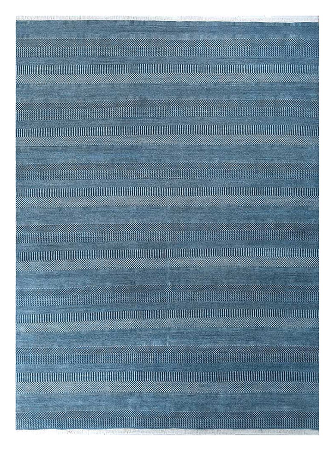 Wollteppich - 360 x 270 cm - dunkelblau