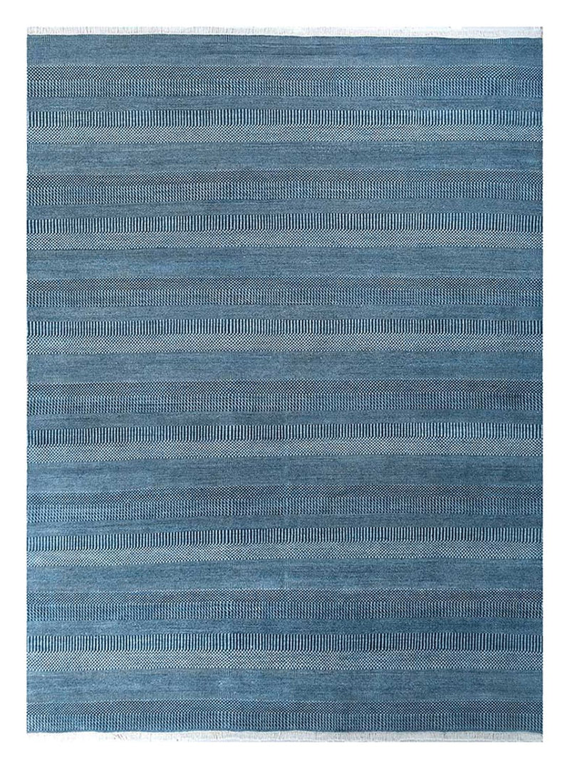 Wollteppich - 360 x 270 cm - dunkelblau