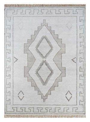 Wollteppich - 300 x 240 cm - hellgrau