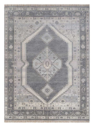 Wollteppich - 300 x 240 cm - grau