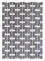 Wollteppich - 330 x 240 cm - schwarz-weiß