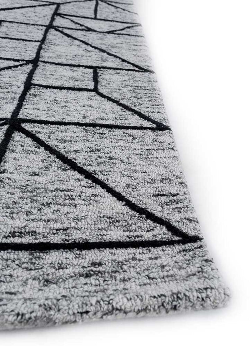 Wollteppich - 330 x 240 cm - grau