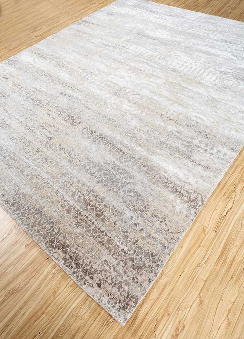 Wollteppich - 300 x 240 cm - grau