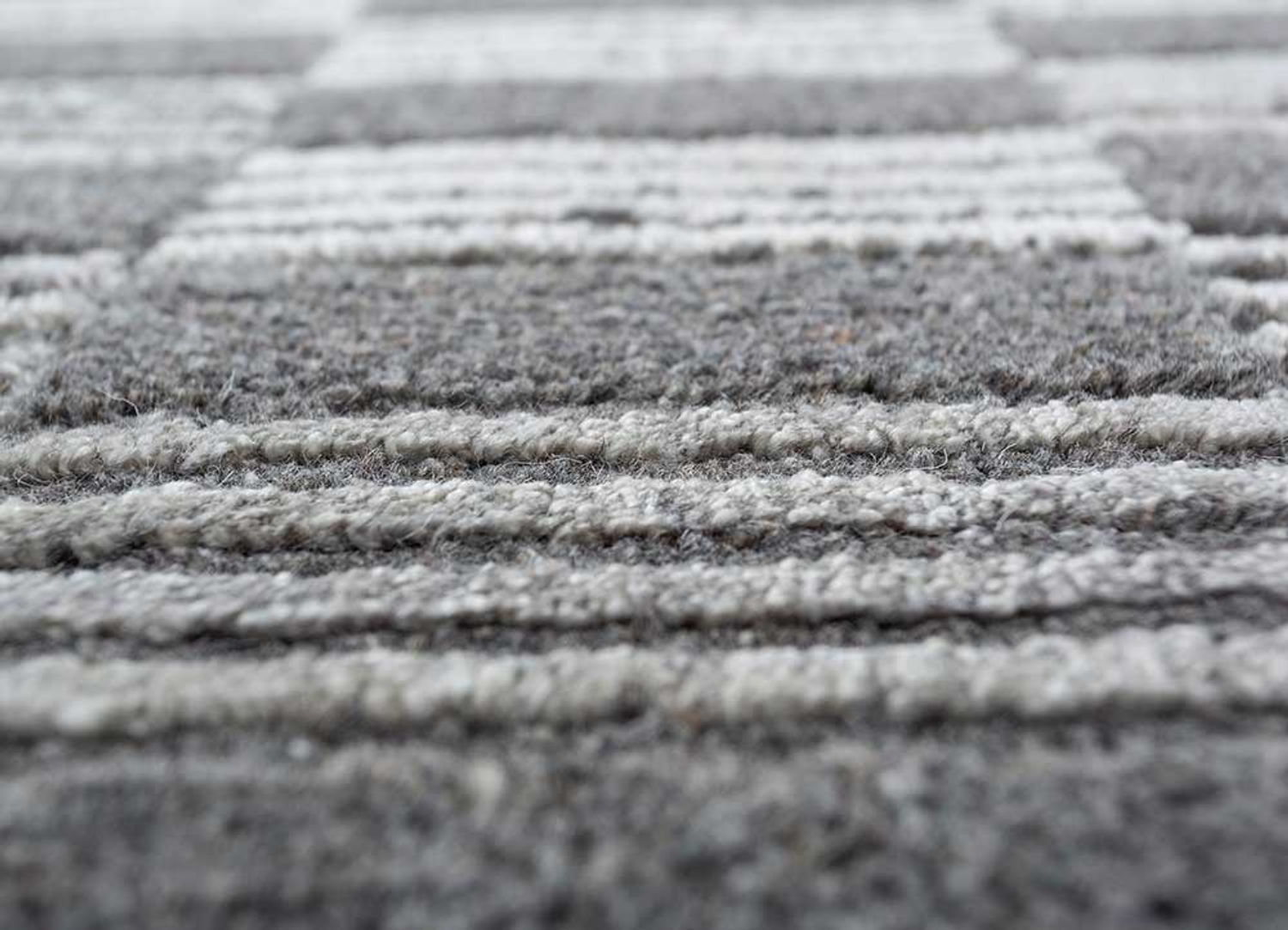 Teppich - 300 x 240 cm - schwarz-weiß