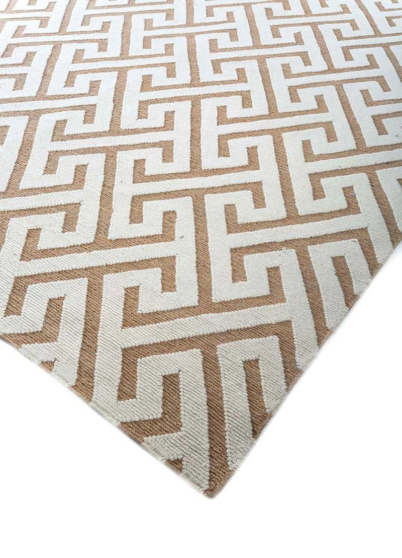 Wollteppich - 465 x 390 cm - beige