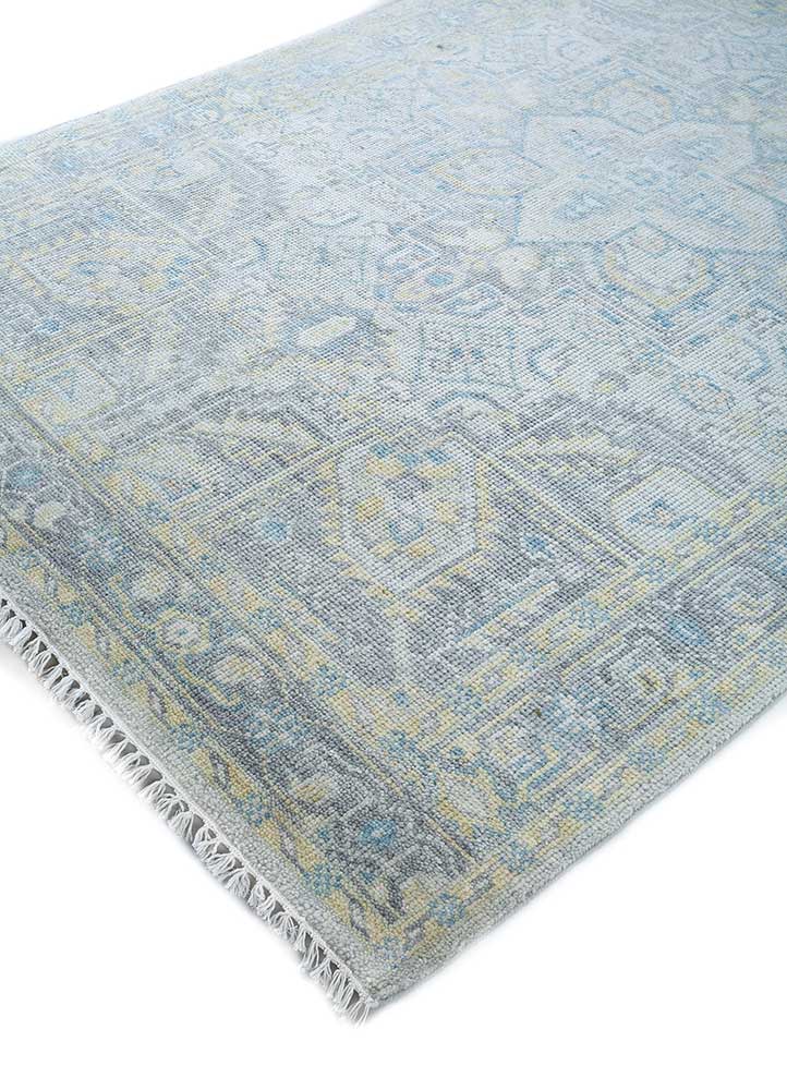 Wollteppich - 270 x 180 cm - hellblau