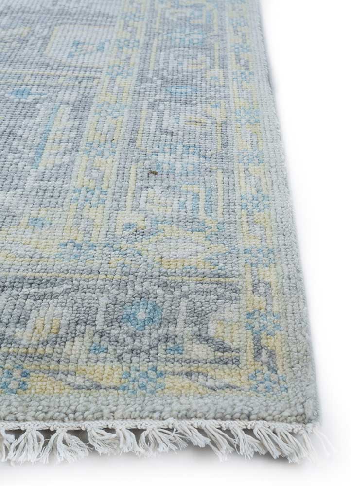 Wollteppich - 270 x 180 cm - hellblau