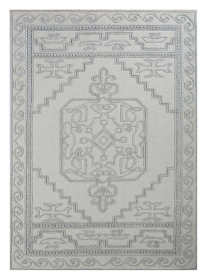 Wollteppich - 270 x 180 cm - creme