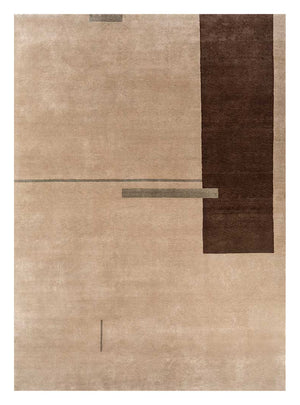 Wollteppich - 300 x 240 cm - hellbraun