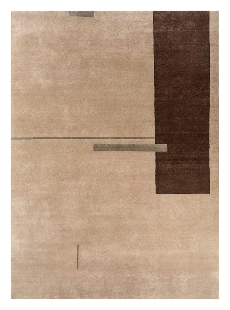 Wollteppich - 300 x 240 cm - hellbraun