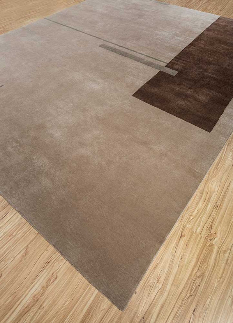 Wollteppich - 300 x 240 cm - hellbraun