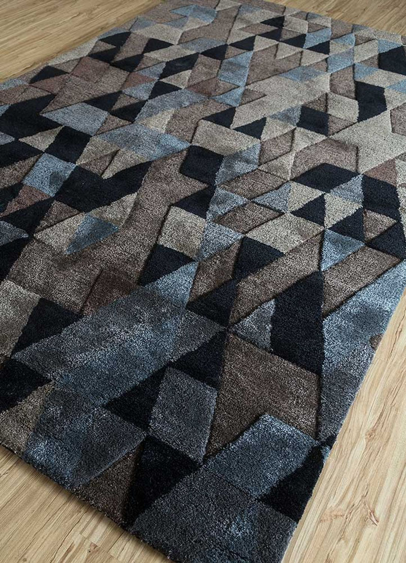 Wollteppich - 240 x 150 cm - anthrazit