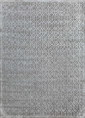 Wollteppich - 240 x 150 cm - hellgrau