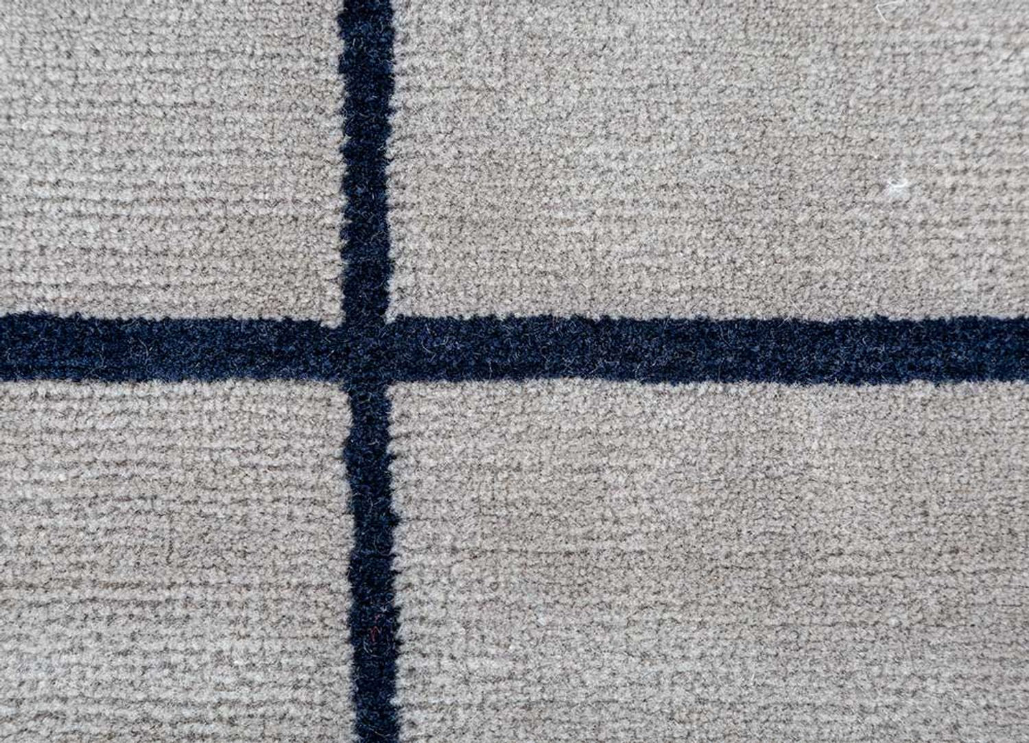 Wollteppich - 300 x 240 cm - grau