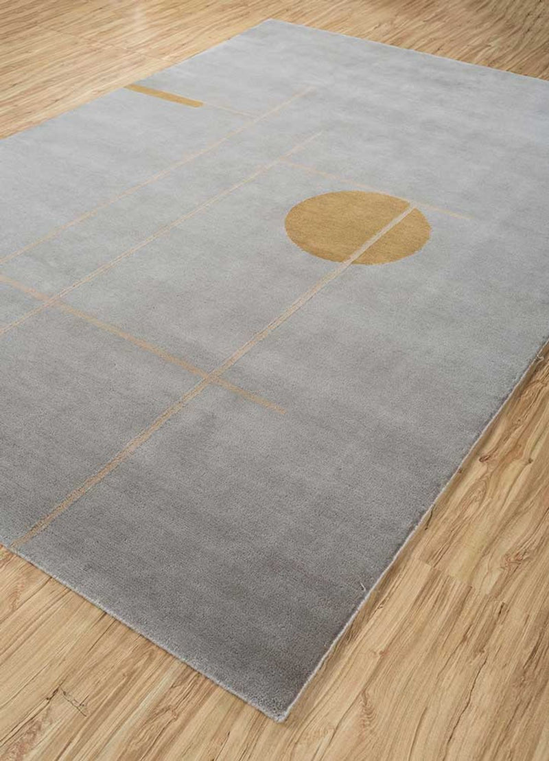 Wollteppich - 300 x 240 cm - grau