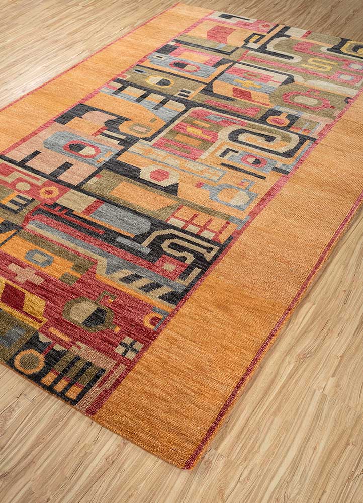 Wollteppich - 270 x 180 cm - orange