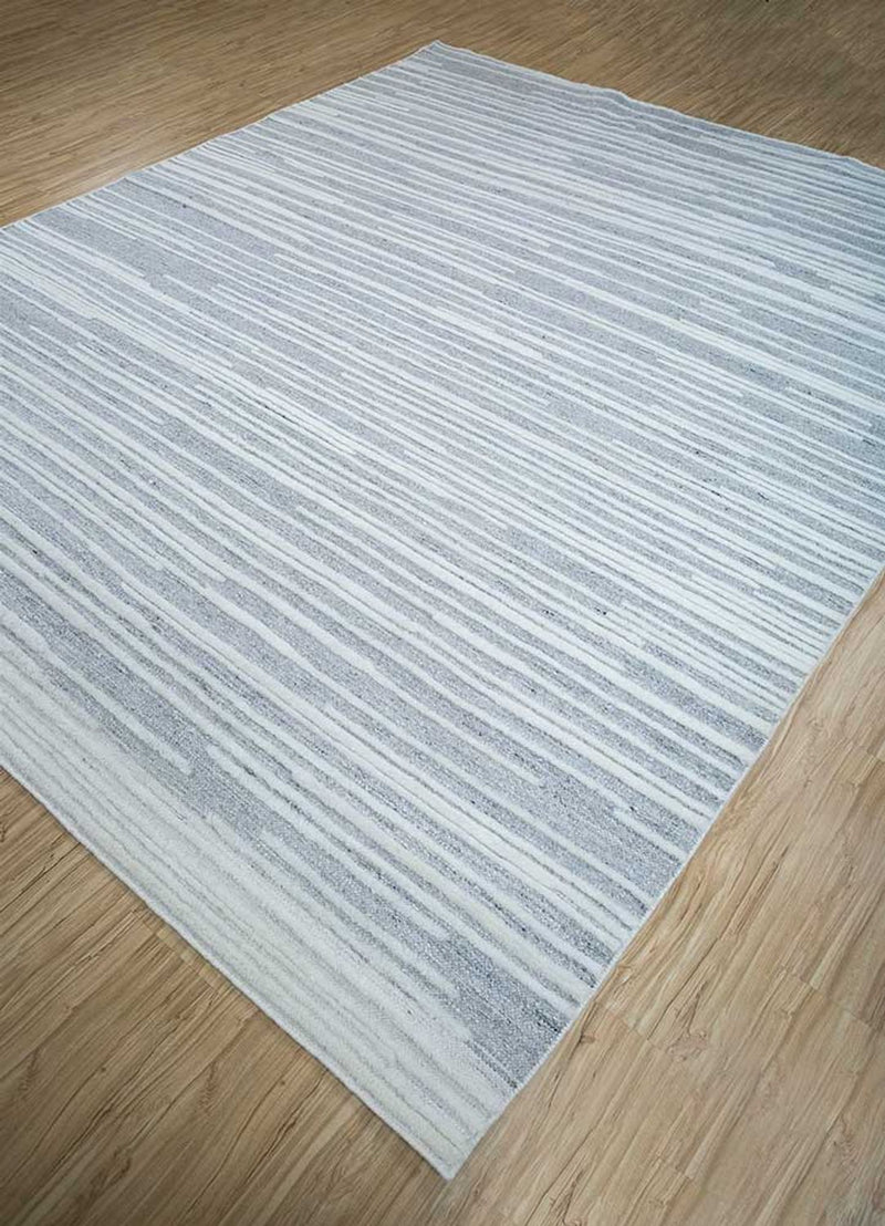 Wollteppich - 300 x 240 cm - hellgrau