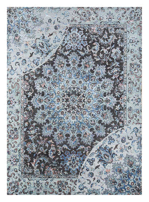 Wollteppich - 300 x 240 cm - lichtblau