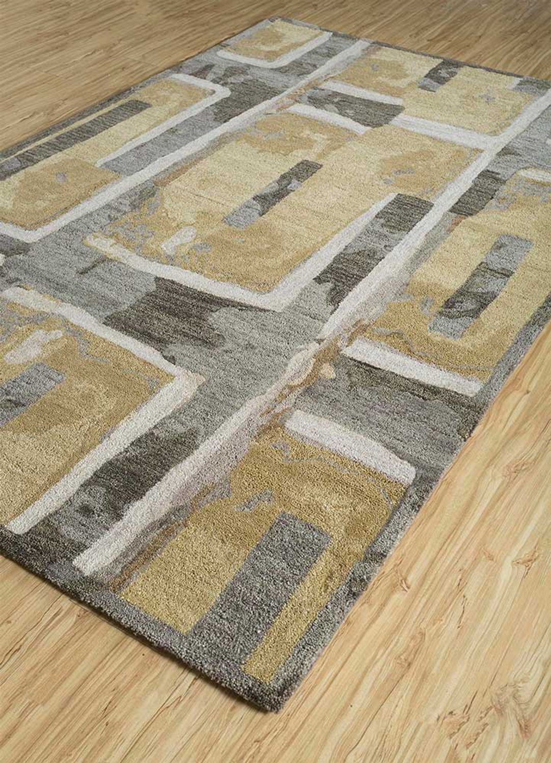 Wollteppich - 270 x 180 cm - gold
