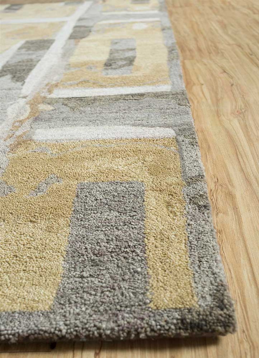 Wollteppich - 270 x 180 cm - gold
