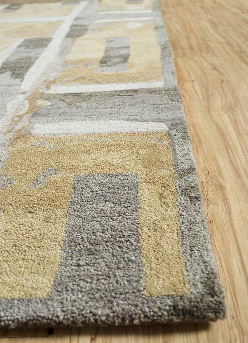 Wollteppich - 270 x 180 cm - gold