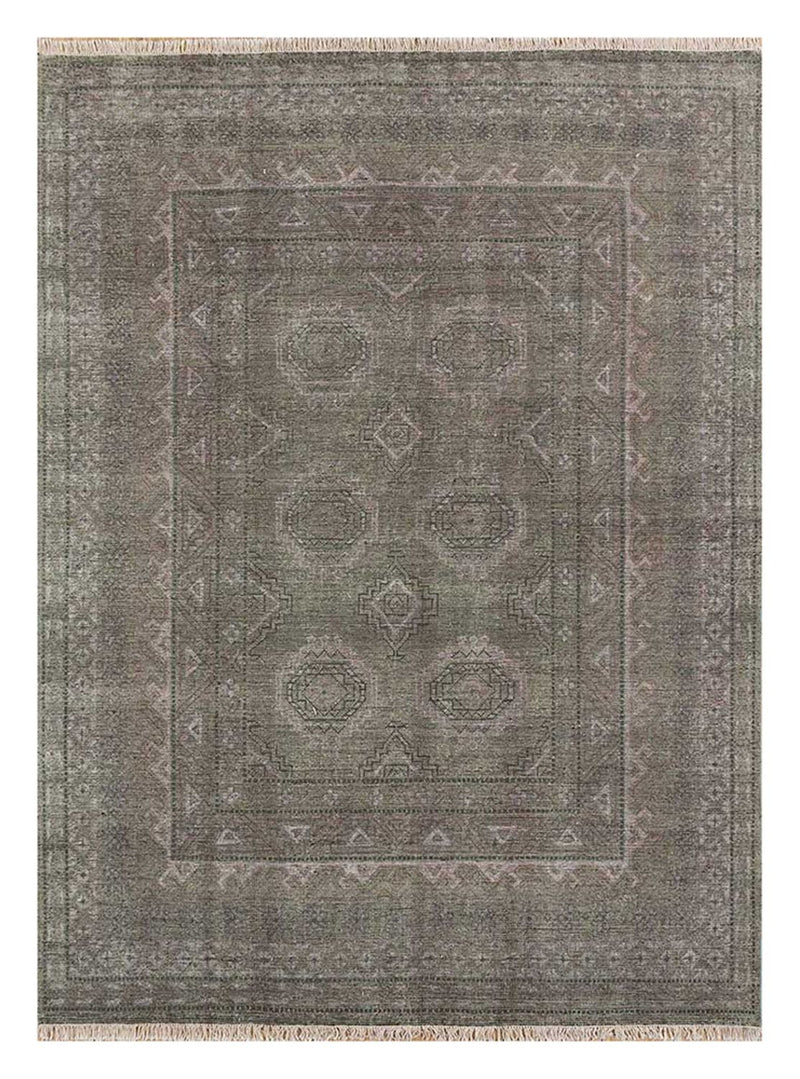 Wollteppich - 300 x 240 cm - grau