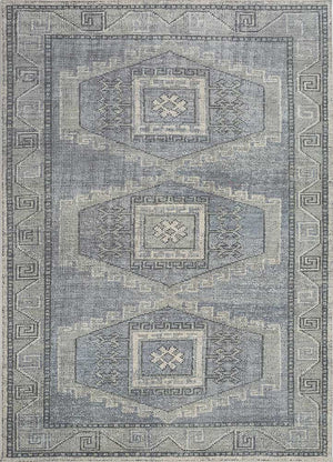 Wollteppich - 240 x 150 cm - grau