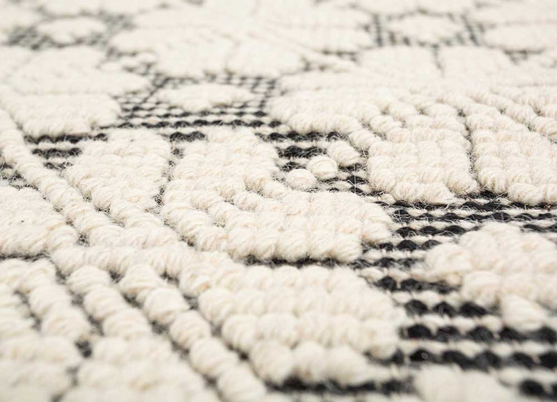 Wollteppich - 240 x 150 cm - creme