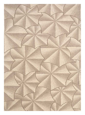 Wollteppich - 240 x 150 cm - gold