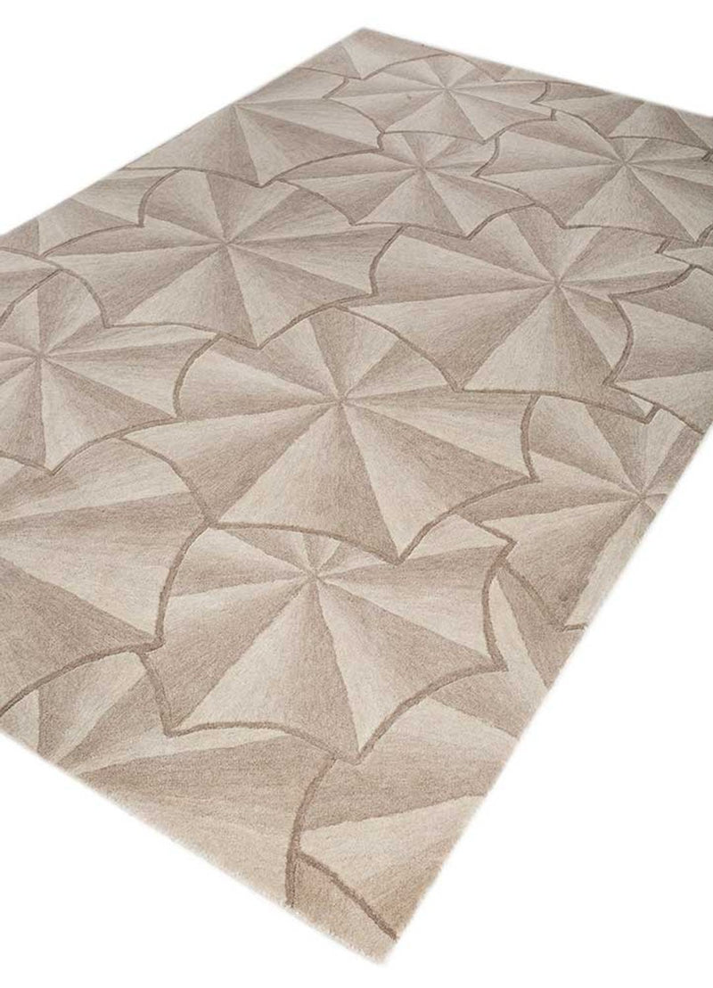 Wollteppich - 240 x 150 cm - gold