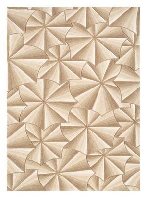 Wollteppich - 240 x 150 cm - gold