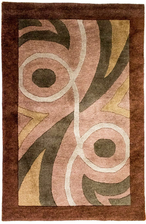 Nepal Teppich 178 x 119 cm - braun