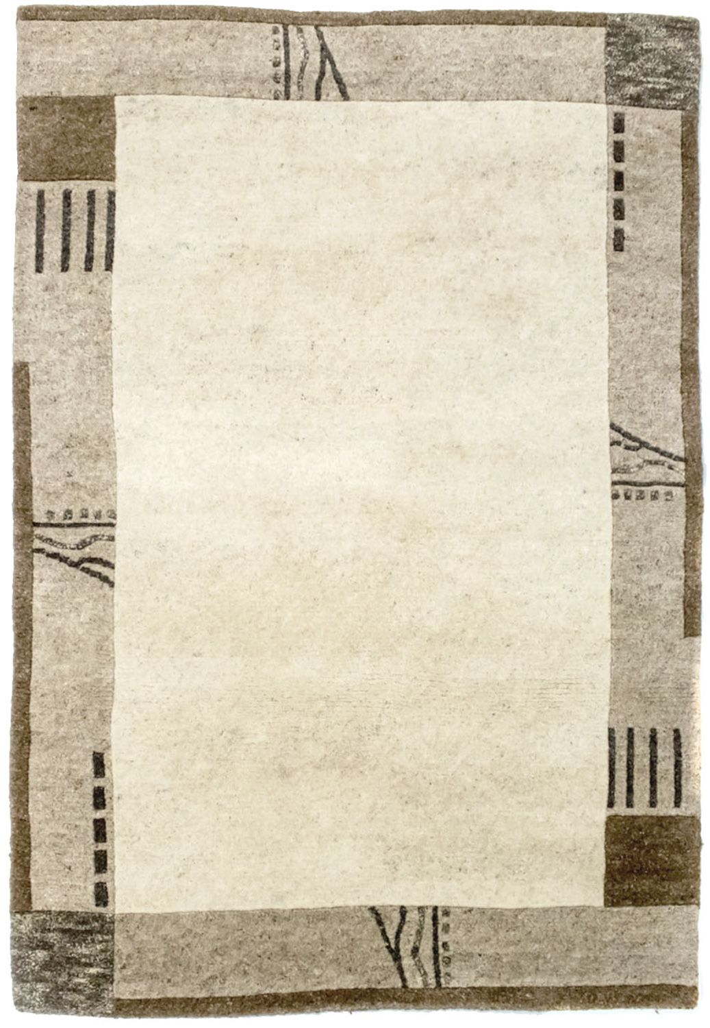 Nepal Teppich 174 x 122 cm - beige