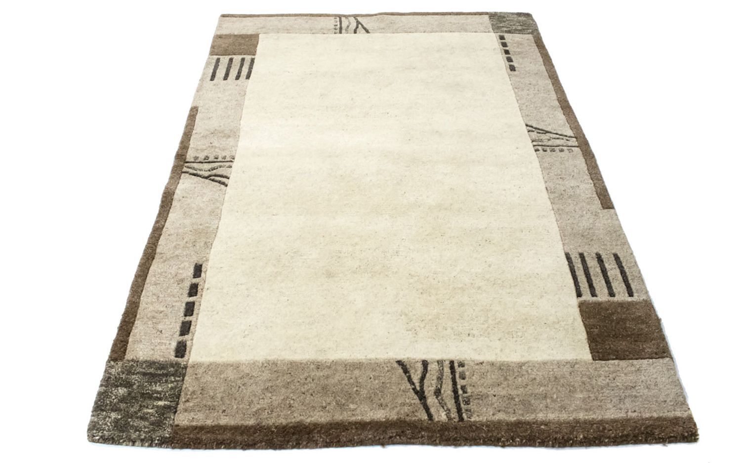 Nepal Teppich 174 x 122 cm - beige