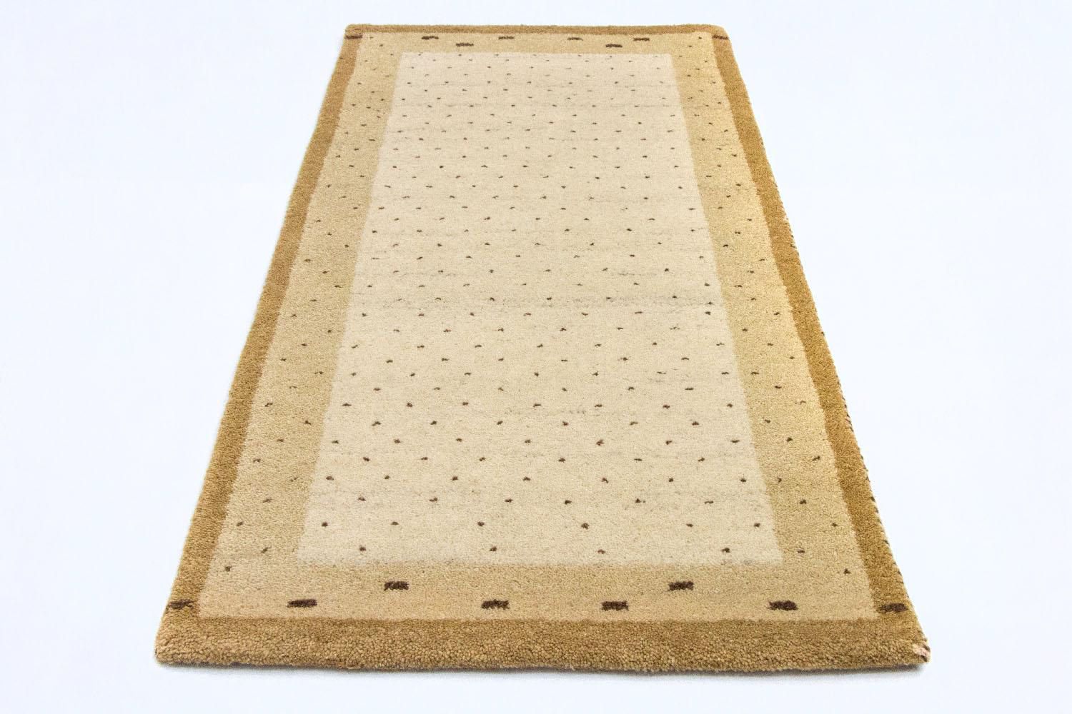 Gabbeh Teppich - Indus 136 x 72 cm - beige