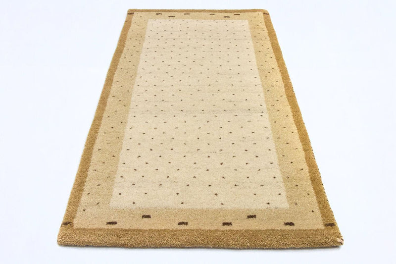 Gabbeh Teppich - Indus 136 x 72 cm - beige