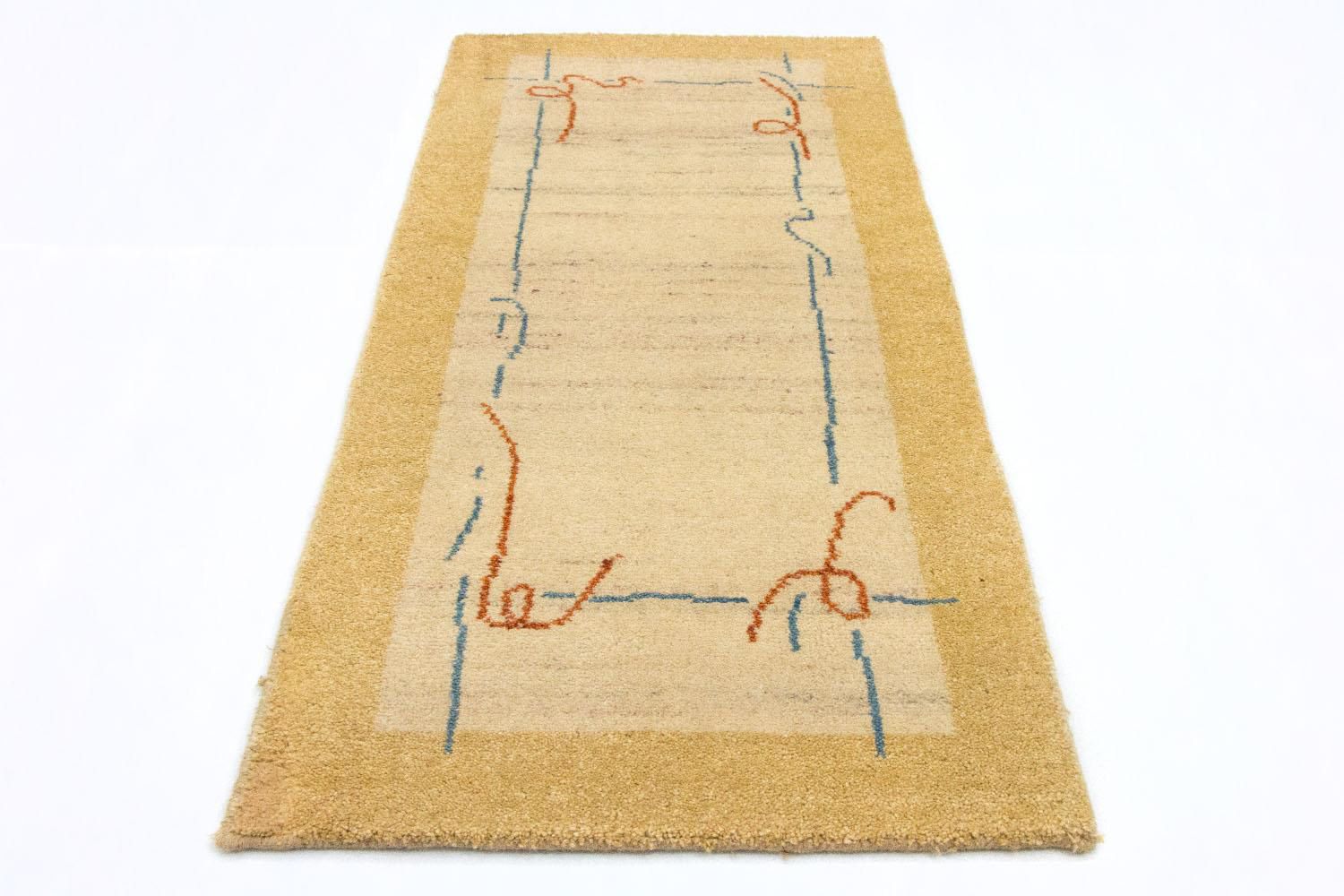 Gabbeh Teppich - Indus 140 x 70 cm - beige