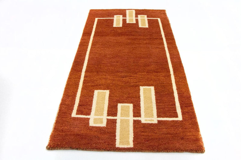 Gabbeh Teppich - Indus 140 x 70 cm - rost