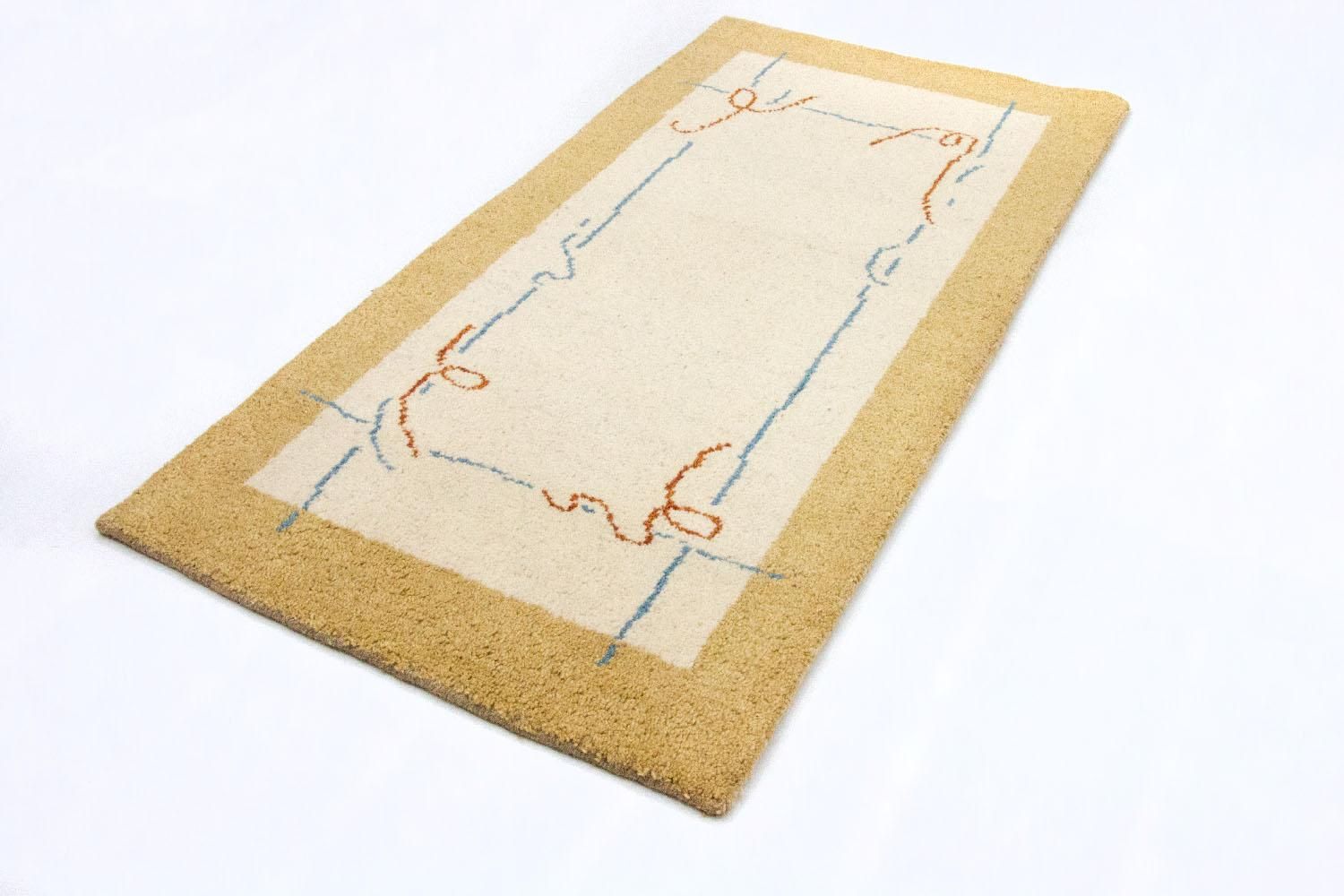 Gabbeh Teppich - Indus 140 x 70 cm - beige