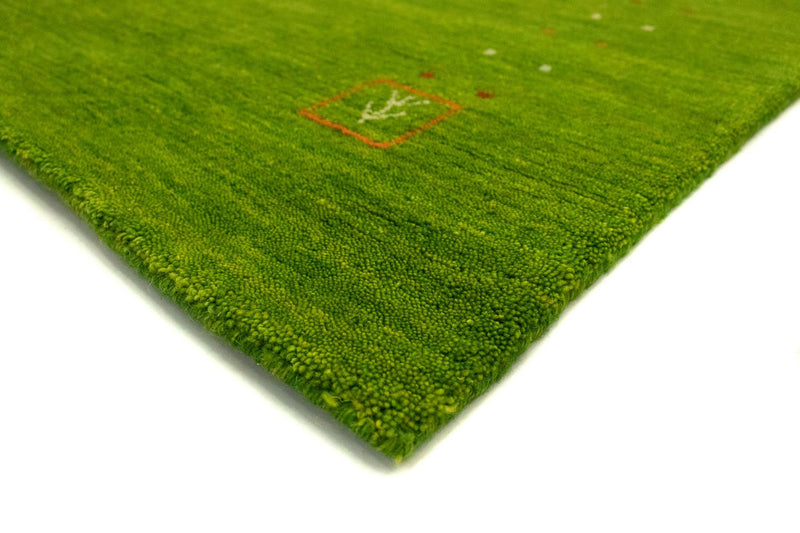 Gabbeh Teppich - Indus 240 x 80 cm - grün