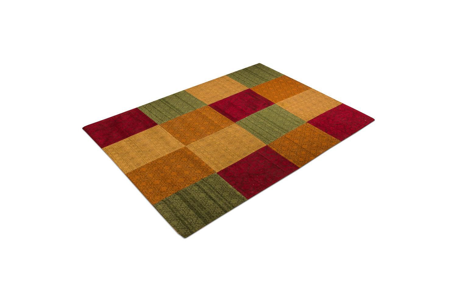 Patchwork Teppich 340 x 240 cm Wohnzimmer Teppich