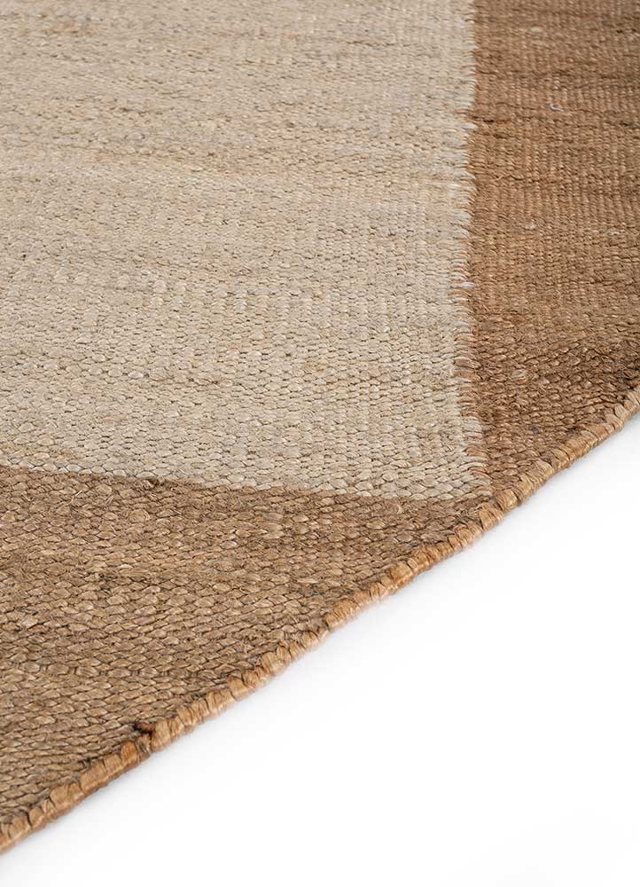 Designer Teppich sonderform  - 270 x 180 cm - dunkelbeige