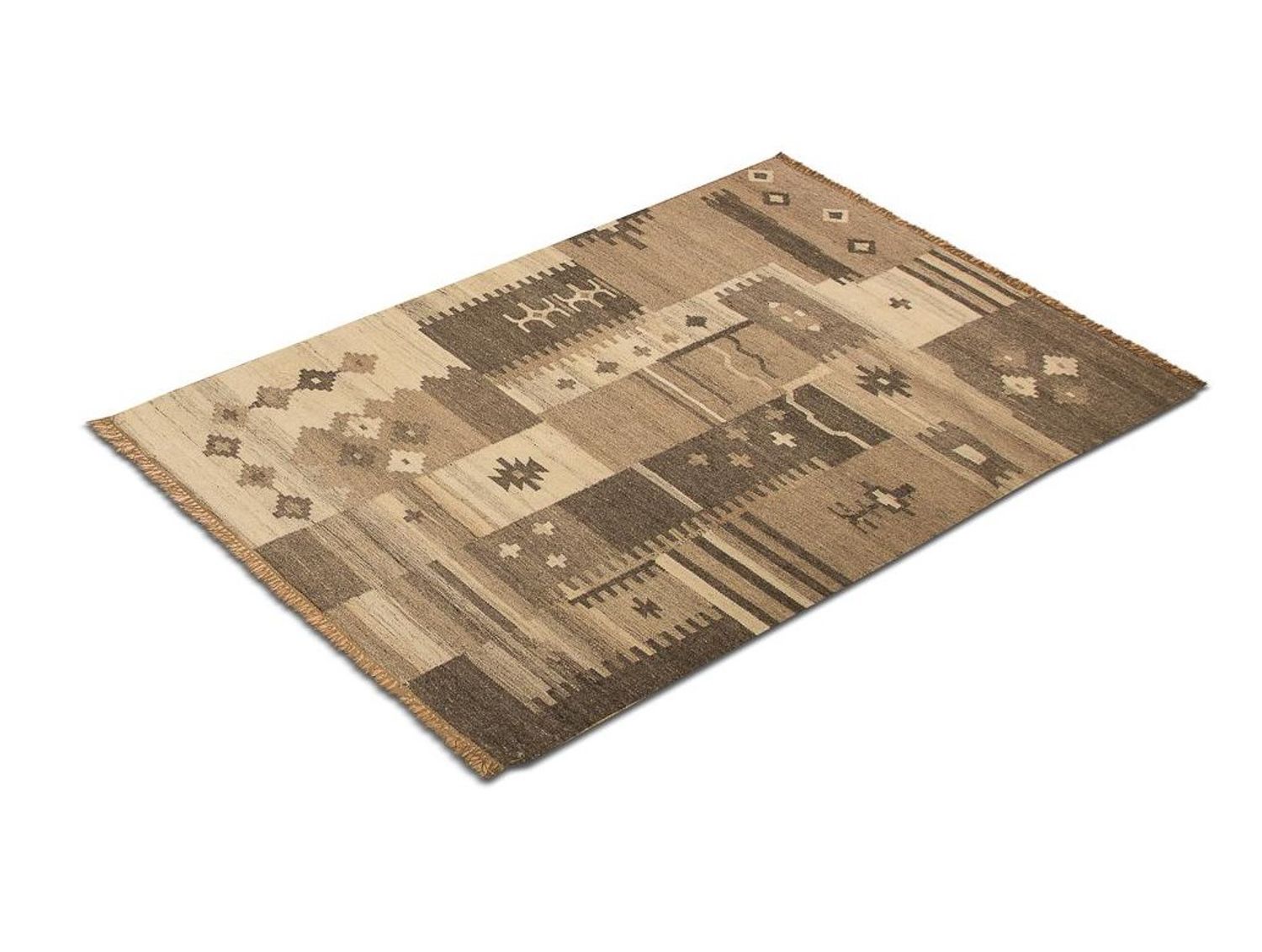 Kelim Teppich - Trendy 200 x 140 cm - mehrfarbig