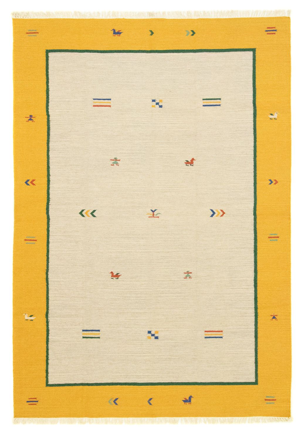 Kelim Teppich - Trendy 300 x 200 cm - beige