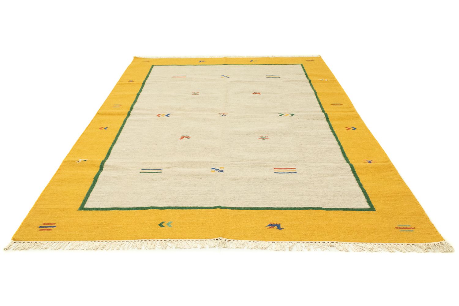 Kelim Teppich - Trendy 300 x 200 cm - beige