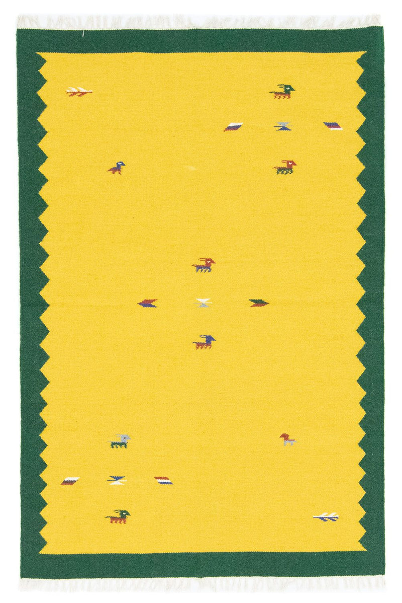 Kelim Teppich - Trendy 180 x 120 cm - gelb