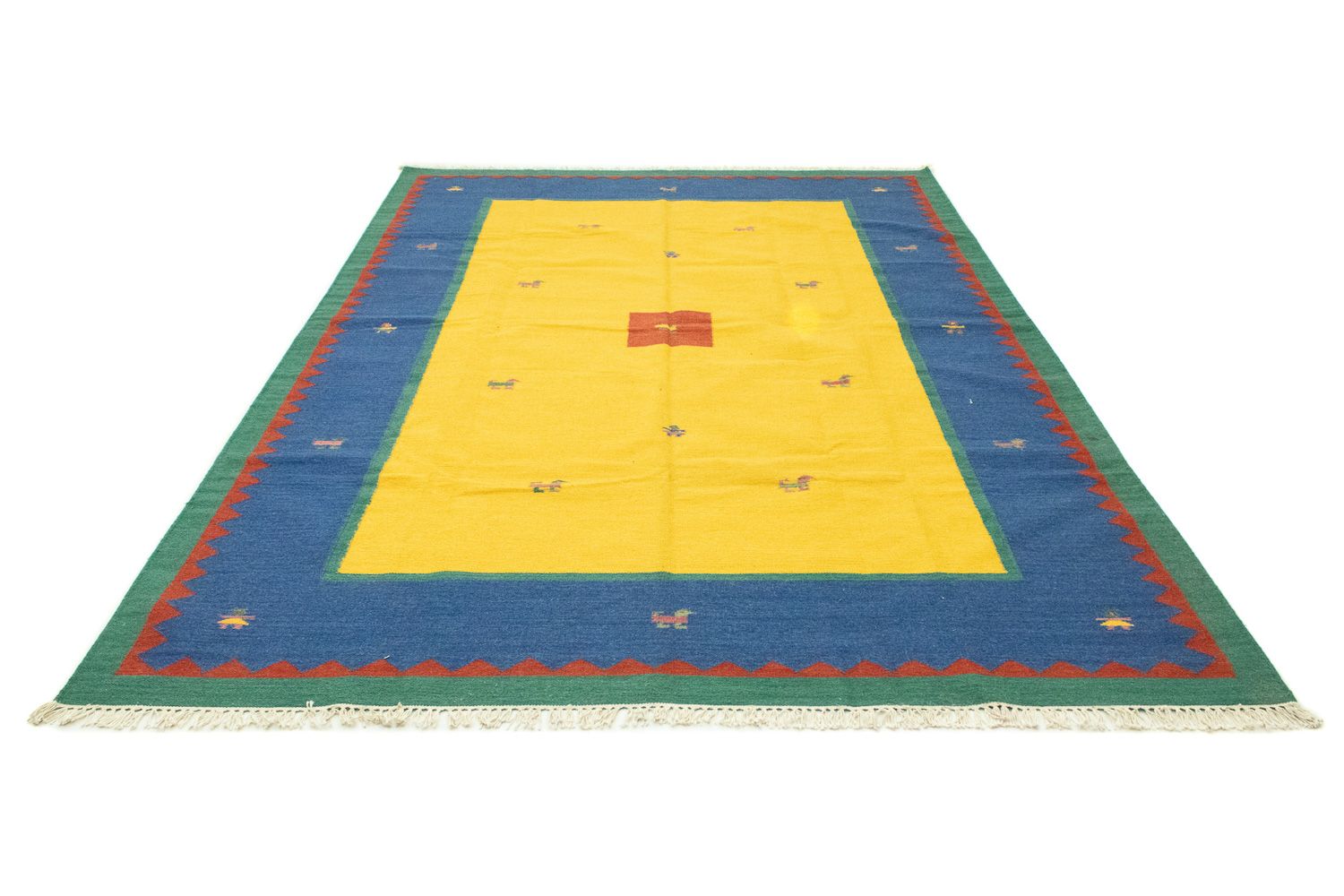 Kelim Teppich - Trendy 300 x 200 cm - gelb