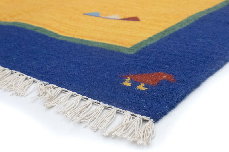 Kelim Teppich - Trendy 200 x 140 cm - gelb